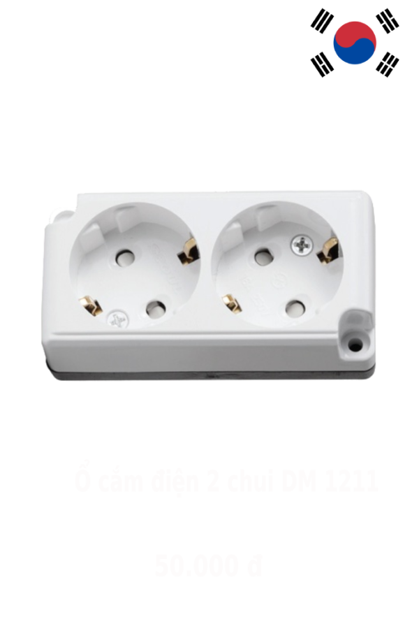 ổ cắm điện 2 chui DM 1211