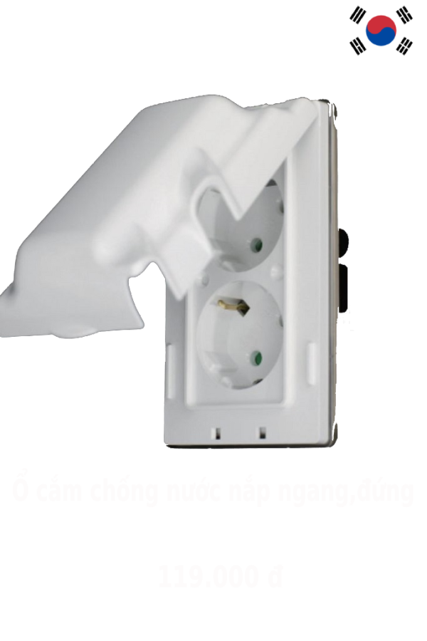 Ổ cắm chống nước nắp ngang đứng